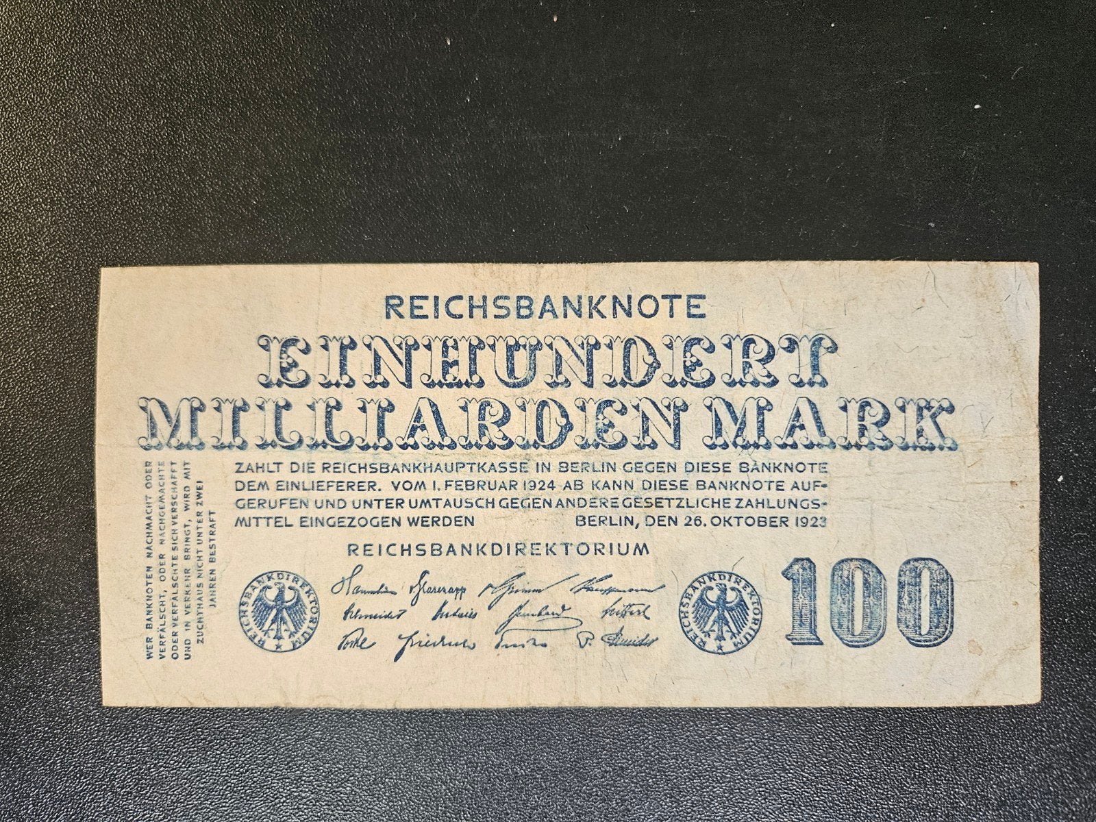 Duitsland pick 126 1923, Ophalen of Verzenden, Overige landen, Los biljet