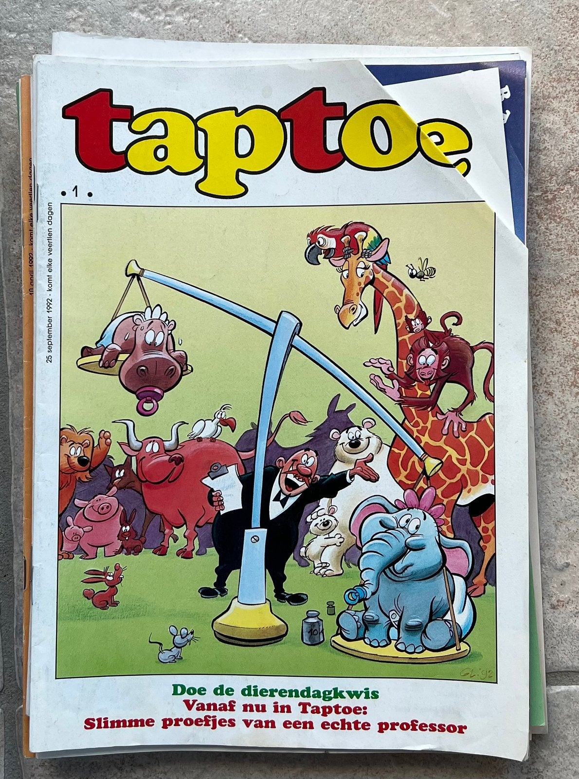 Taptoe, Eén stripboek, Ophalen, Zo goed als nieuw