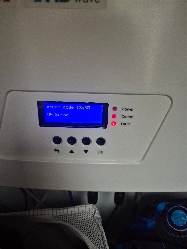SolarEdge HDwave SE4000H omvormer met foutmelding, Ophalen of Verzenden, Gebruikt, Overige typen