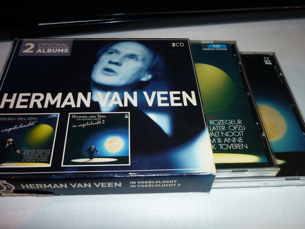 Herman van Veen - In Vogelvlucht 1 & 2 (2CD), Cabaret of Kleinkunst, Ophalen of Verzenden, Zo goed als nieuw, Inclusief doosje