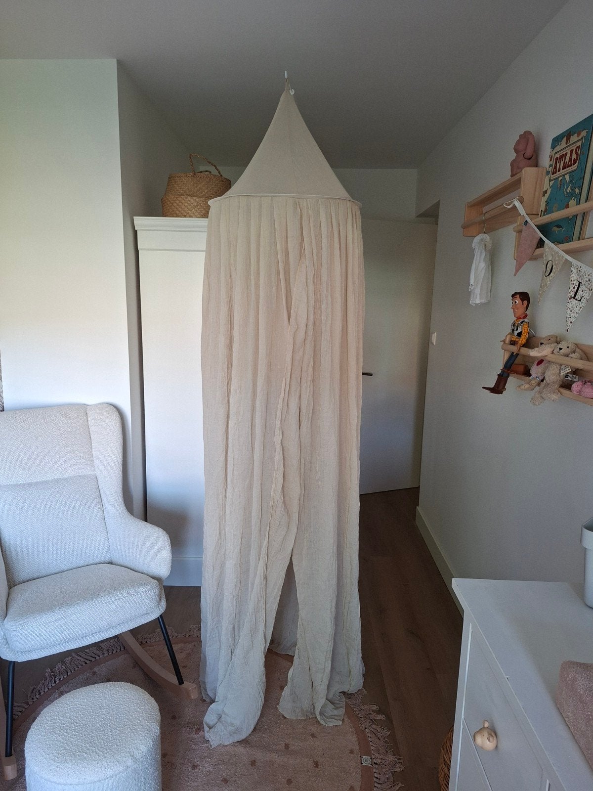 Jollein klamboe/hemeltje kleur nougat, Kinderen en Baby's, Kinderkamer | Inrichting en Decoratie, Ophalen, Klamboe