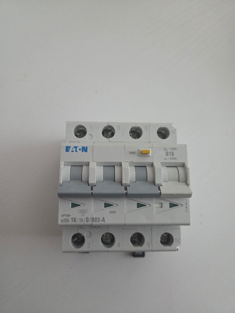 Eaton aardlekautomaat B16 3-fase (3P+N) 30mA, Ophalen of Verzenden, Nieuw, Eaton, Overige typen