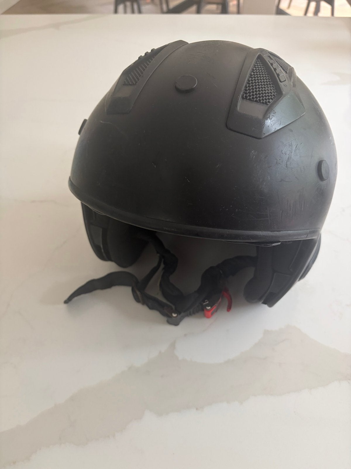 Vito Helmets Jethelm - Zwart - Maat M, Overige merken, M, Heren, Jethelm