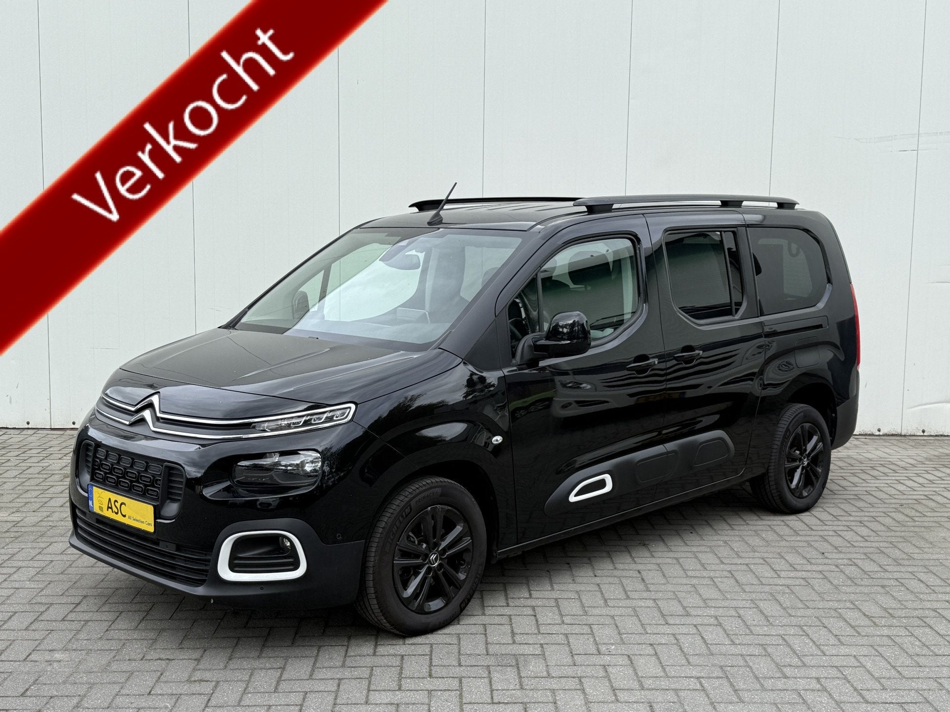 Citroën Berlingo L2 Rolstoelauto 5+1 Automaat - Alle opties, Dealer onderhouden, Gebruikt, Met garantie (alle), Zwart