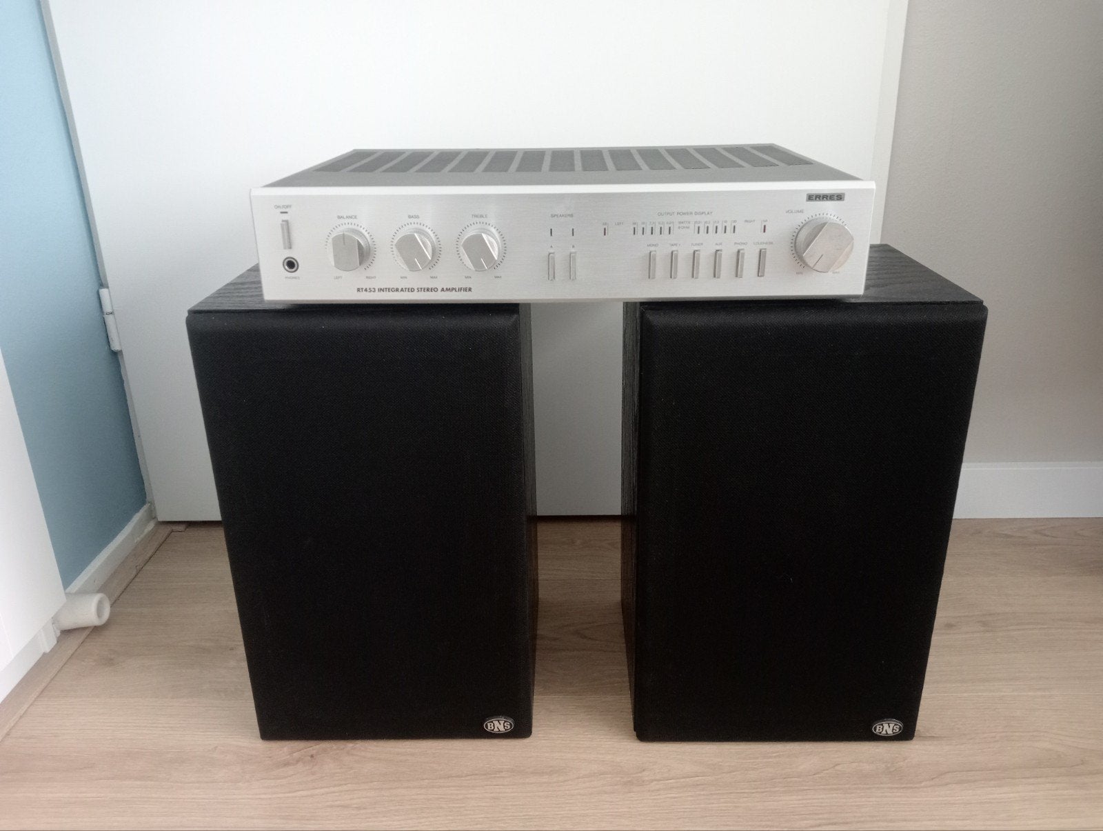 BNS speakers met Erres RT 453 versterker, Audio, Tv en Foto, Ophalen, Overige merken