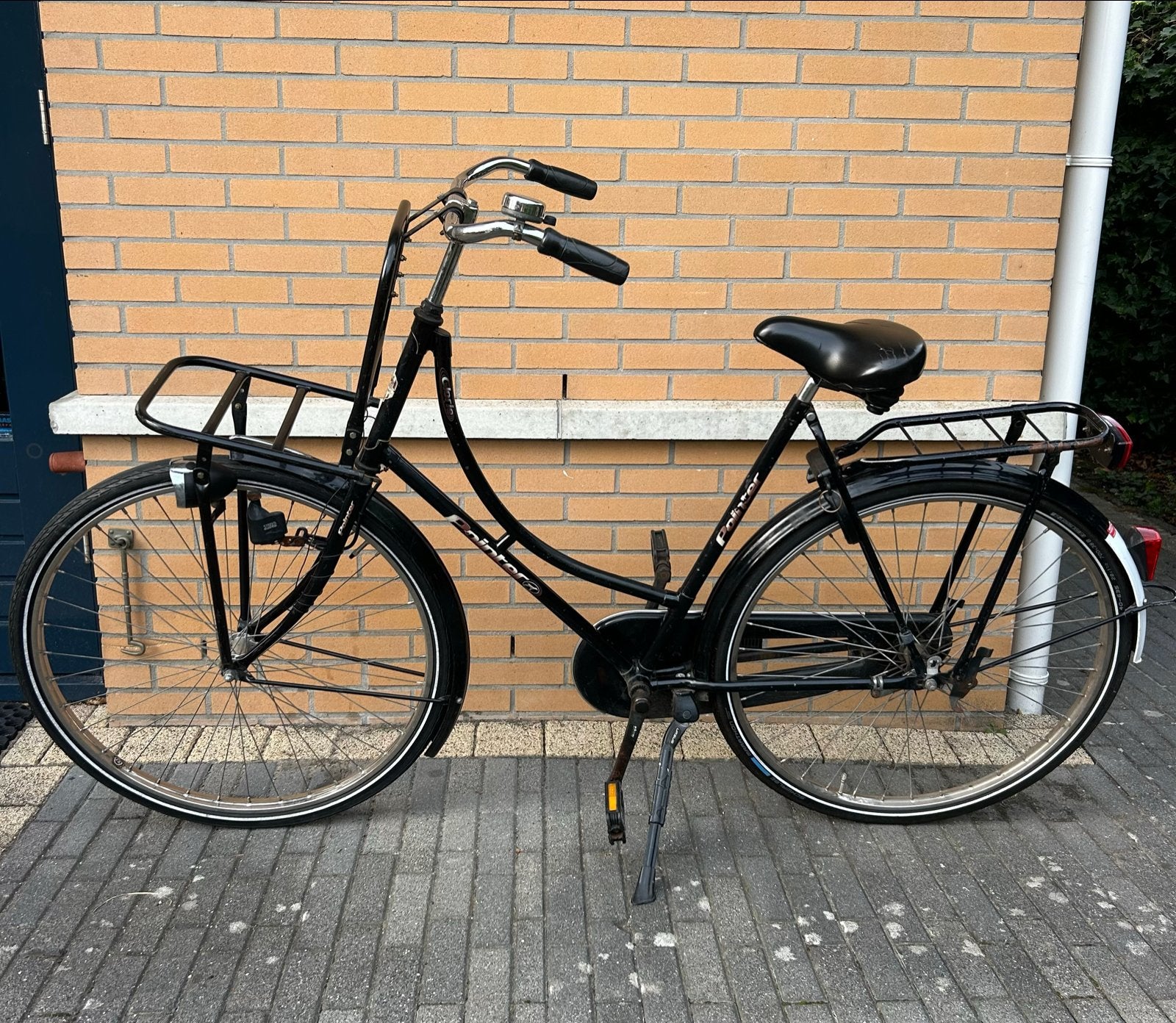 Pointer zwarte omafiets met voordrager - Frame 58 cm, 56 cm of meer, Ophalen, Gebruikt