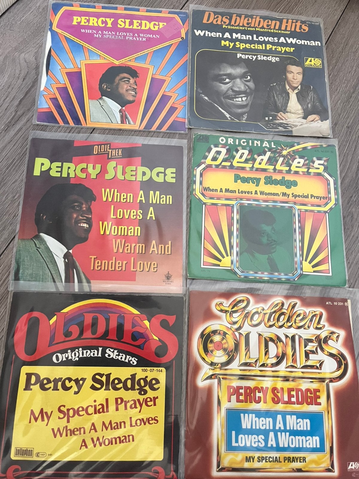 Percy Sledge-dubbelhit singles, Verzenden, Zo goed als nieuw