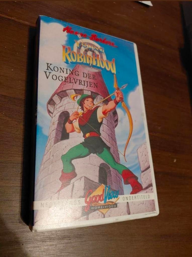 Hanna Barbera Young Robin Hood koning der vogelvrijen 
VHS, Alle leeftijden, Ophalen of Verzenden, Gebruikt, Tekenfilms en Animatie