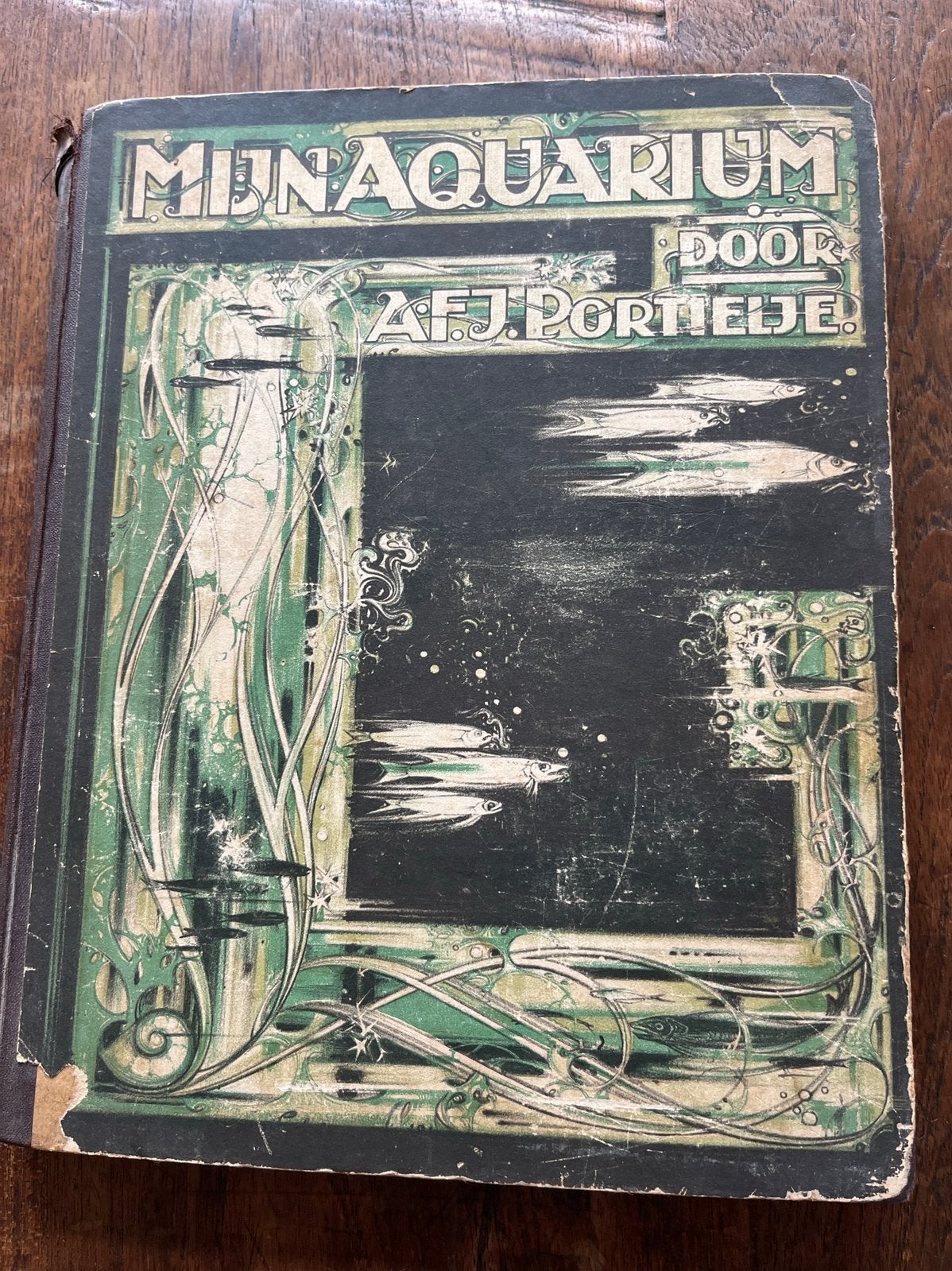 Mijn aquarium door Portielje met Verkade plaatjes, Boeken, Ophalen of Verzenden, Gelezen, Plaatjesalbum
