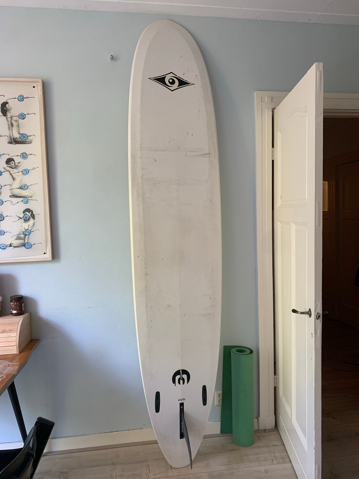 BIC Longboard Surfplank 9'0", Watersport en Boten, Golfsurfen, Ophalen, Gebruikt, Longboard, Met vinnen