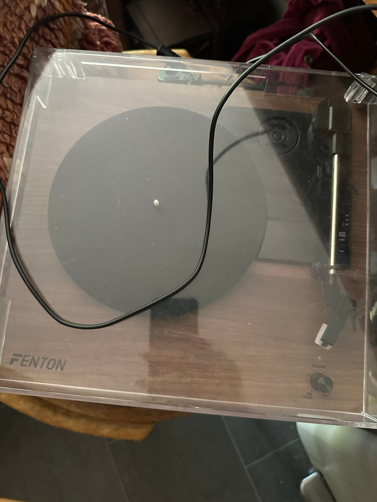 Fenton platenspeler - Werkt naar behoren, Audio, Tv en Foto, Platenspelers, Ophalen of Verzenden, Gebruikt, Platenspeler, Overige merken