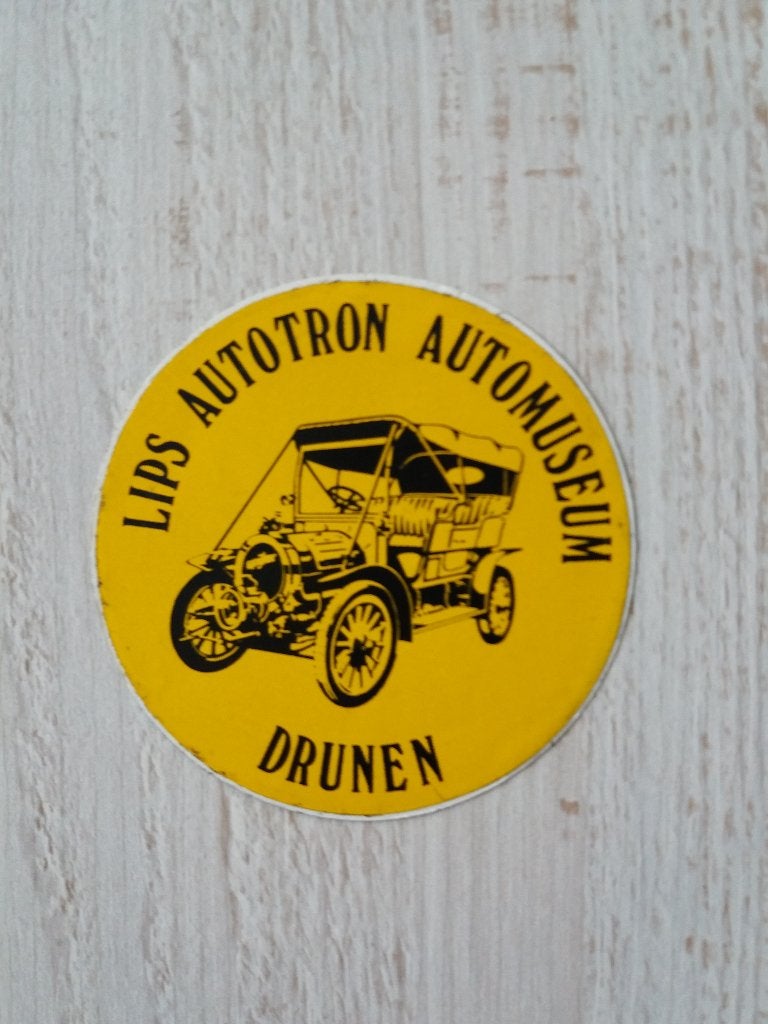 sticker LIPS AUTOTRON automuseum - Drunen ( 4 ), Verzamelen, Ophalen of Verzenden, Zo goed als nieuw, Bedrijf of Vereniging