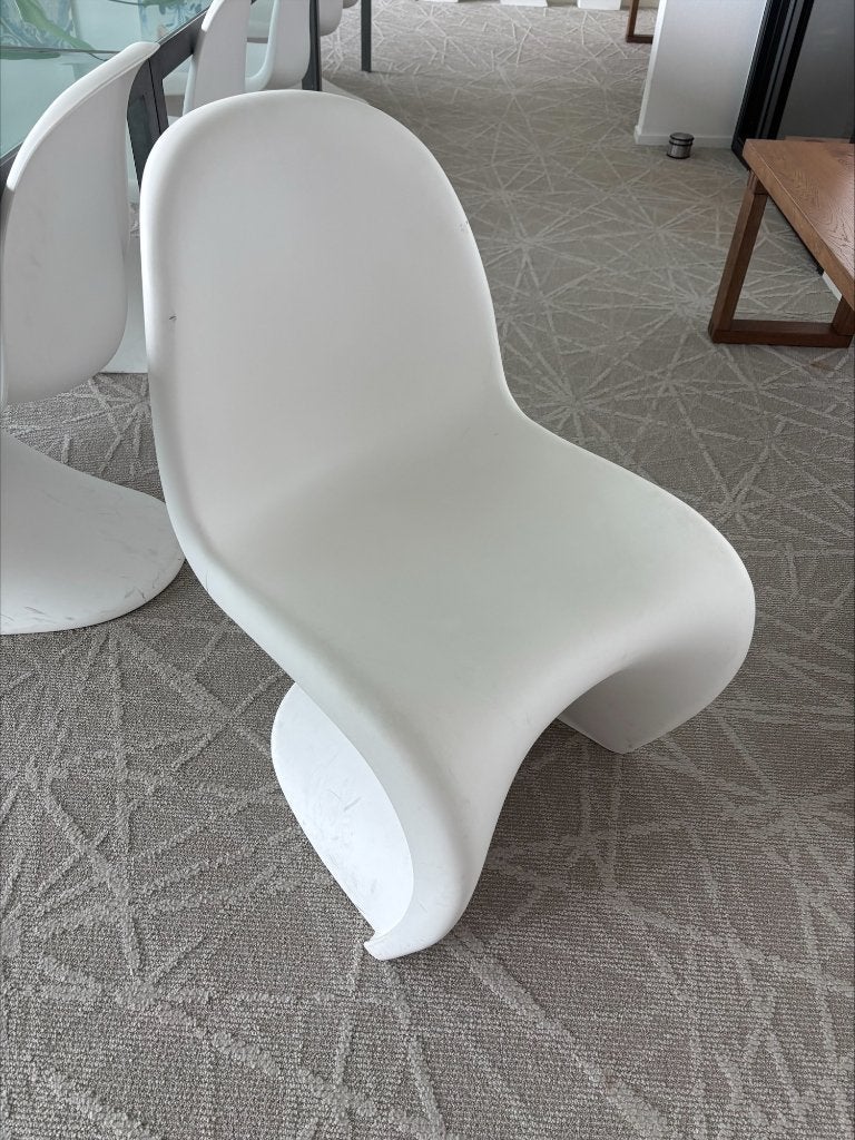Design stoelen - Vitra Panton chair., Ophalen, Kunststof, Gebruikt, Wit