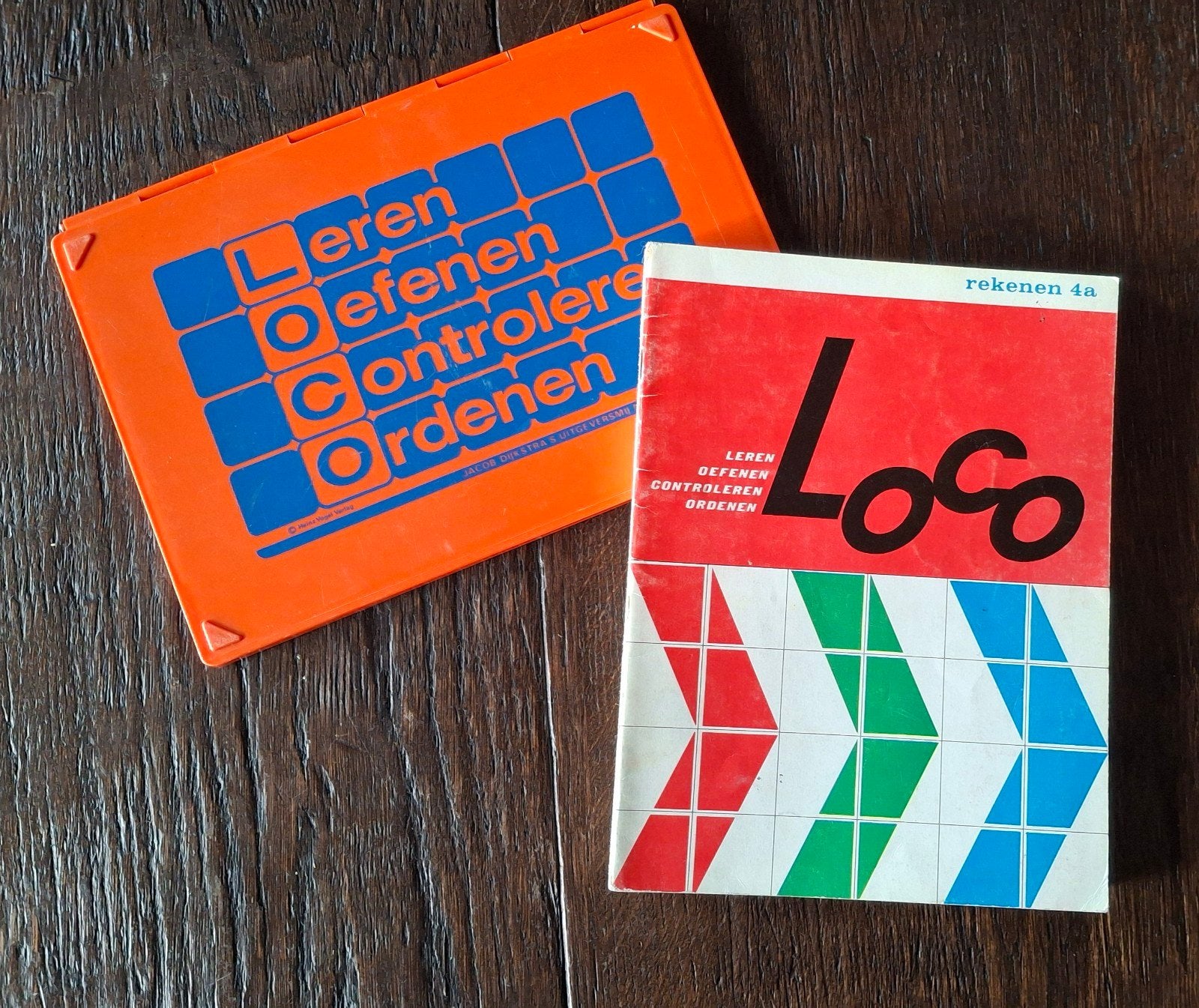 Vintage Loco Leerspel met Boekjes - Educatief Speelgoed, Ophalen of Verzenden, Gebruikt, Taal en Lezen