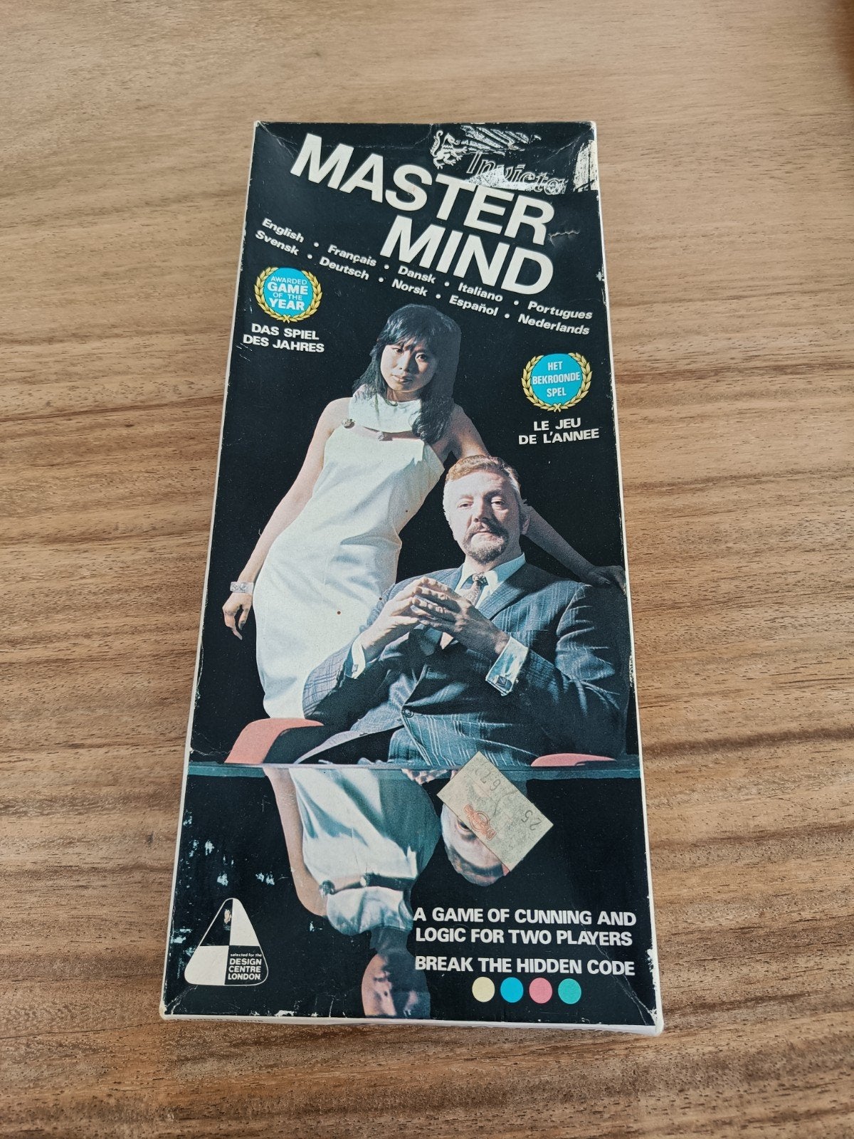 Vintage Mastermind Bordspel - Invicta (Jaren '70), Een of twee spelers, Ophalen of Verzenden, Gebruikt, Invicta