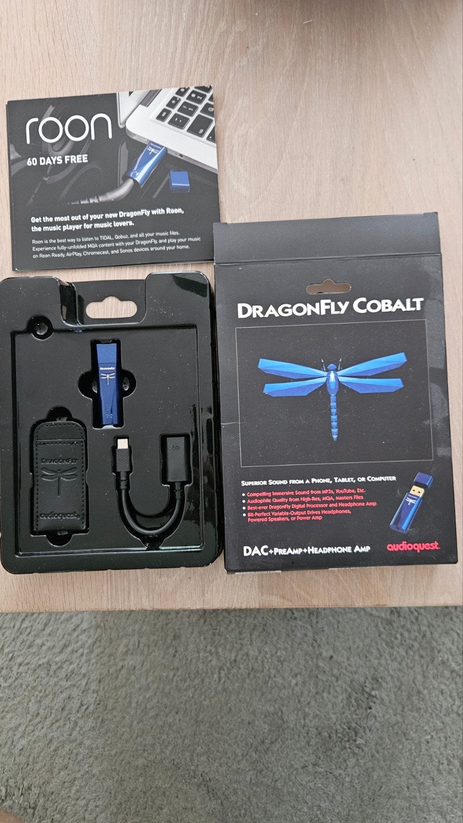 AudioQuest DragonFly Cobalt DAC/Hoofdtelefoonversterker, Ophalen, Zo goed als nieuw
