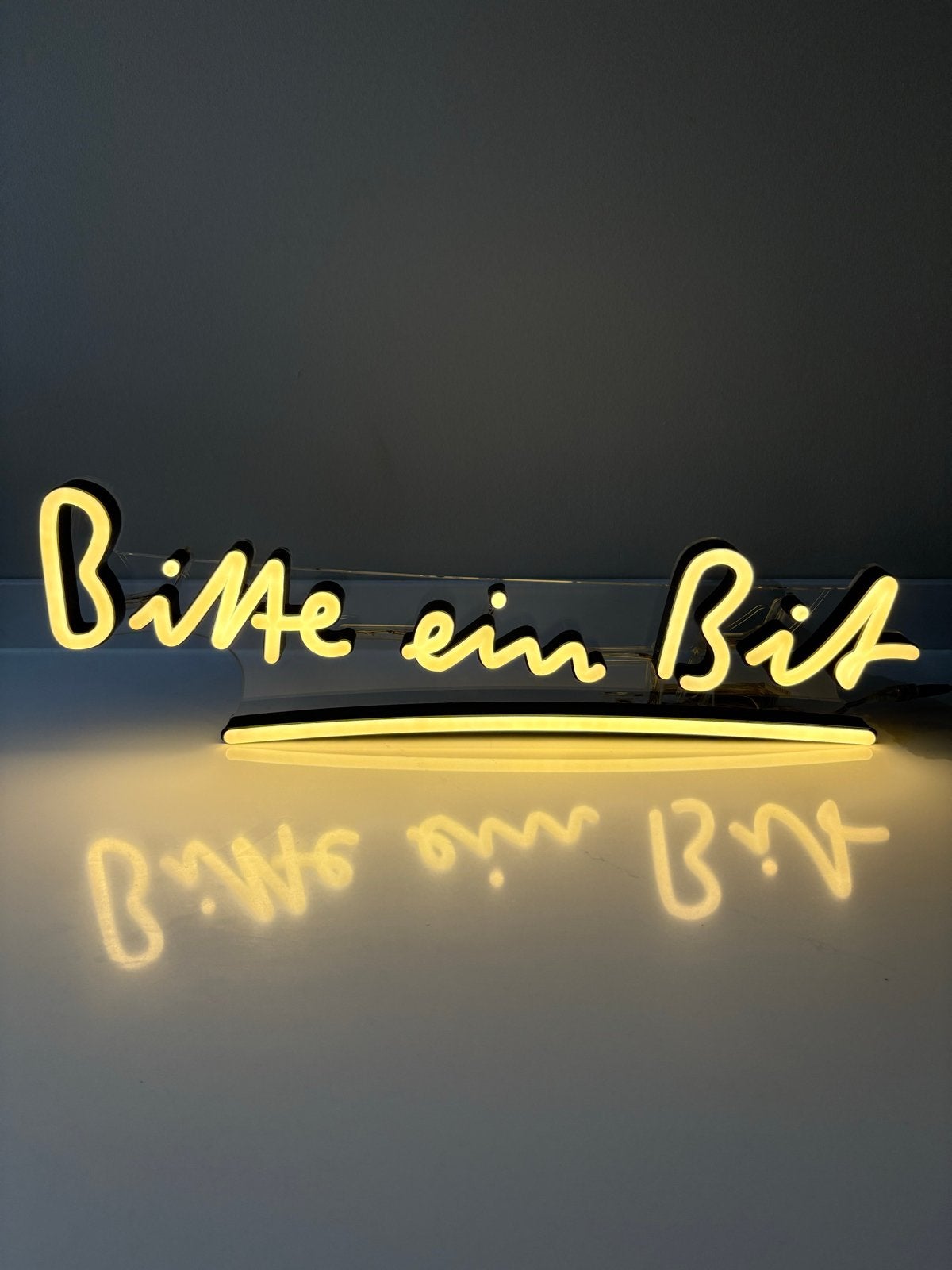 Nieuwe neon Bitburger Lichtbak - "Bitte ein bit”, Verzenden, Nieuw, Lichtbak of (neon) lamp