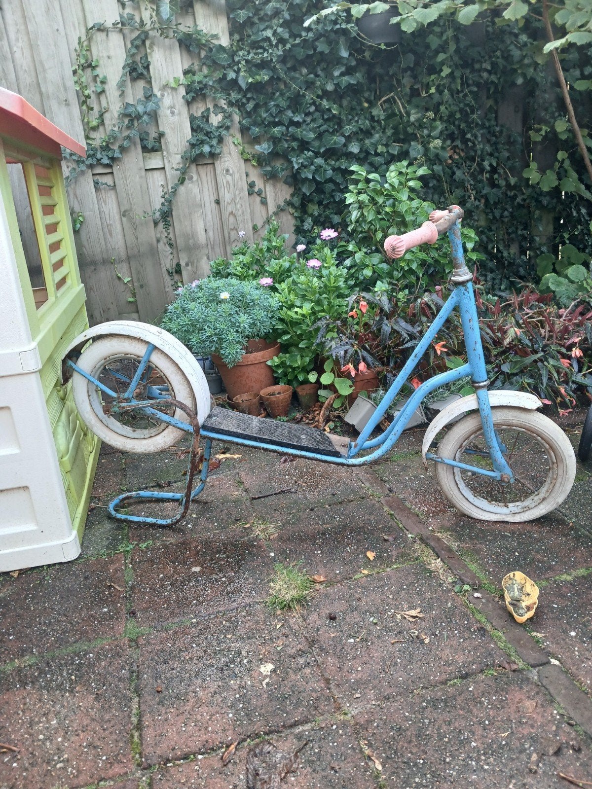 Vintage kinderstep - Blauw, Gebruikt, Fietsen en Brommers, Ophalen, Gebruikt, Gewone step, Onbekend