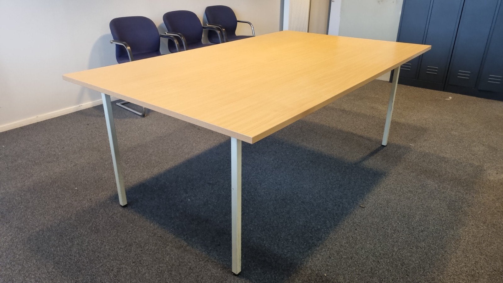 Ruime vergadertafel/kantinetafel 120x200 cm, H 76,5 cm, Huis en Inrichting, Ophalen, Rechthoekig, 200 cm of meer, 100 tot 150 cm