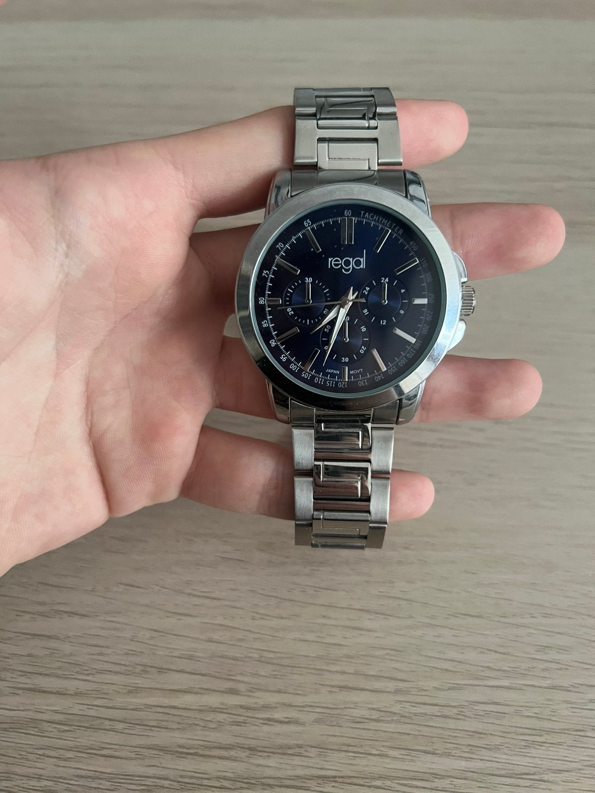 Regal stainless steel horloge, Ophalen of Verzenden, Zo goed als nieuw, Staal, Overige merken