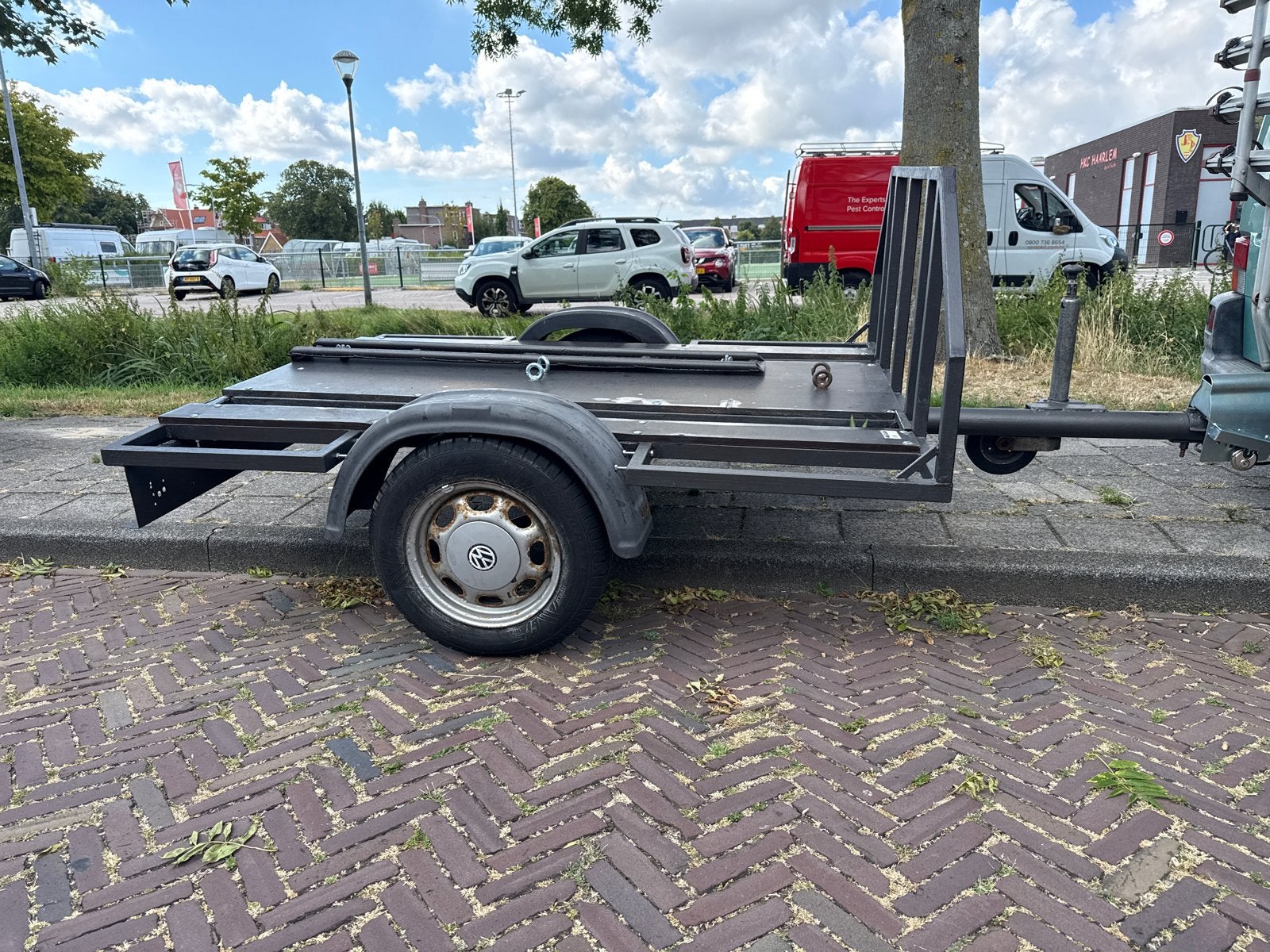 Motor of scooter aanhanger met goede banden, Ophalen, Gebruikt