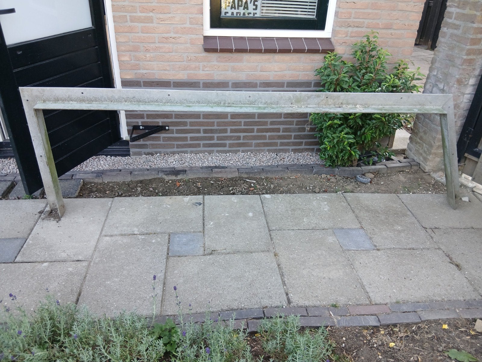 Stevige metalen constructie, 2.70m lang, 0.80m hoog, Doe-het-zelf en Verbouw, Metalen, Ophalen, Gebruikt, IJzer