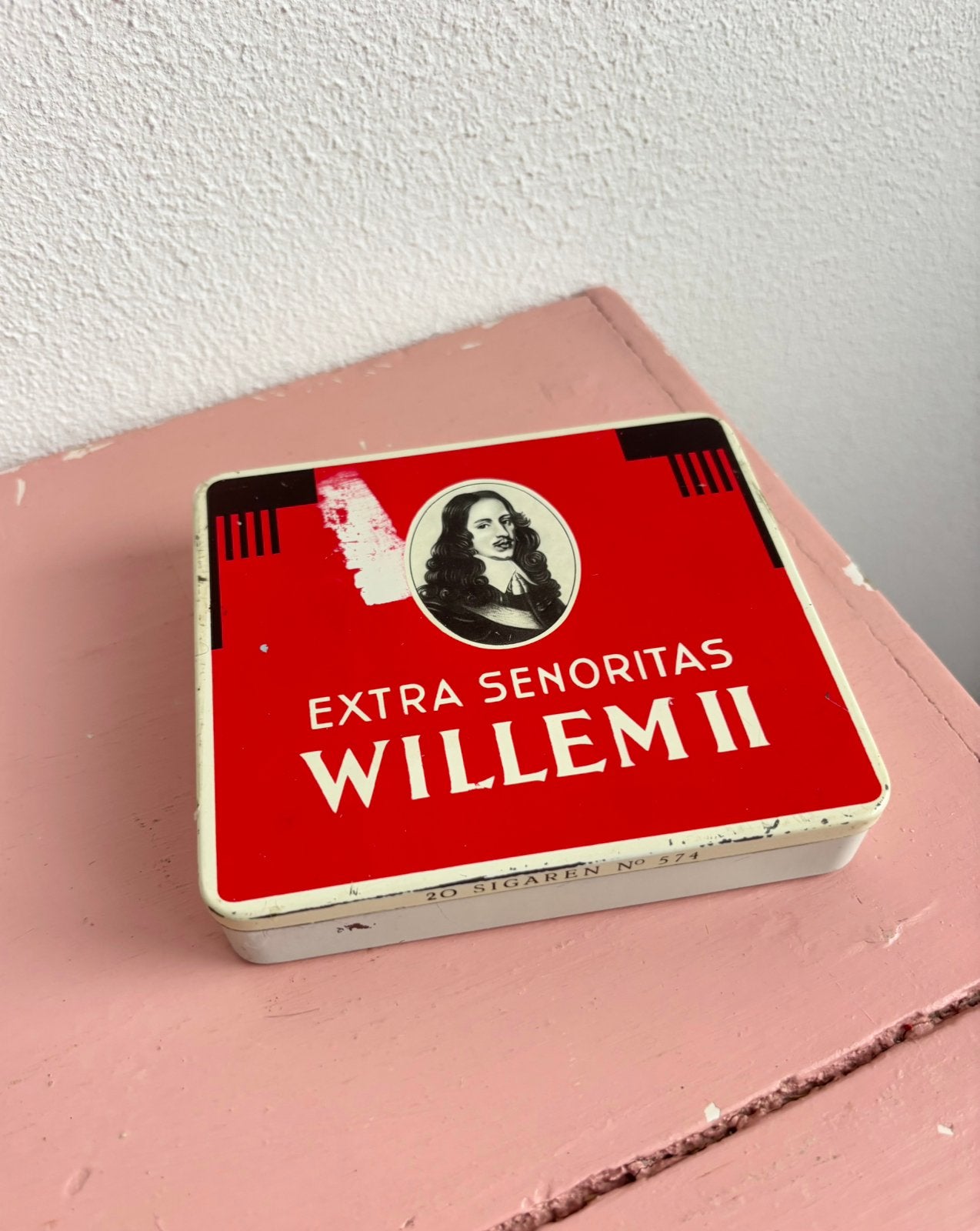 Vintage Sigarenblik – extra Señorita willem II, Verzamelen, Blikken, Ophalen, Zo goed als nieuw