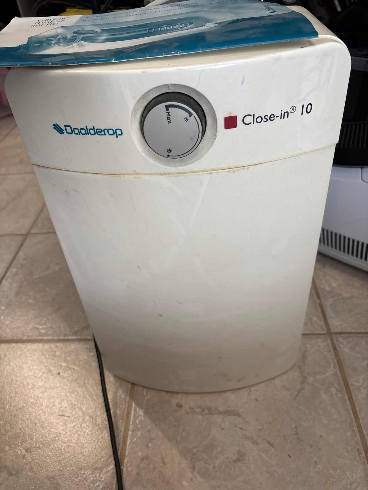 Daalderop Close-in 10 liter boiler, Ophalen of Verzenden, Gebruikt