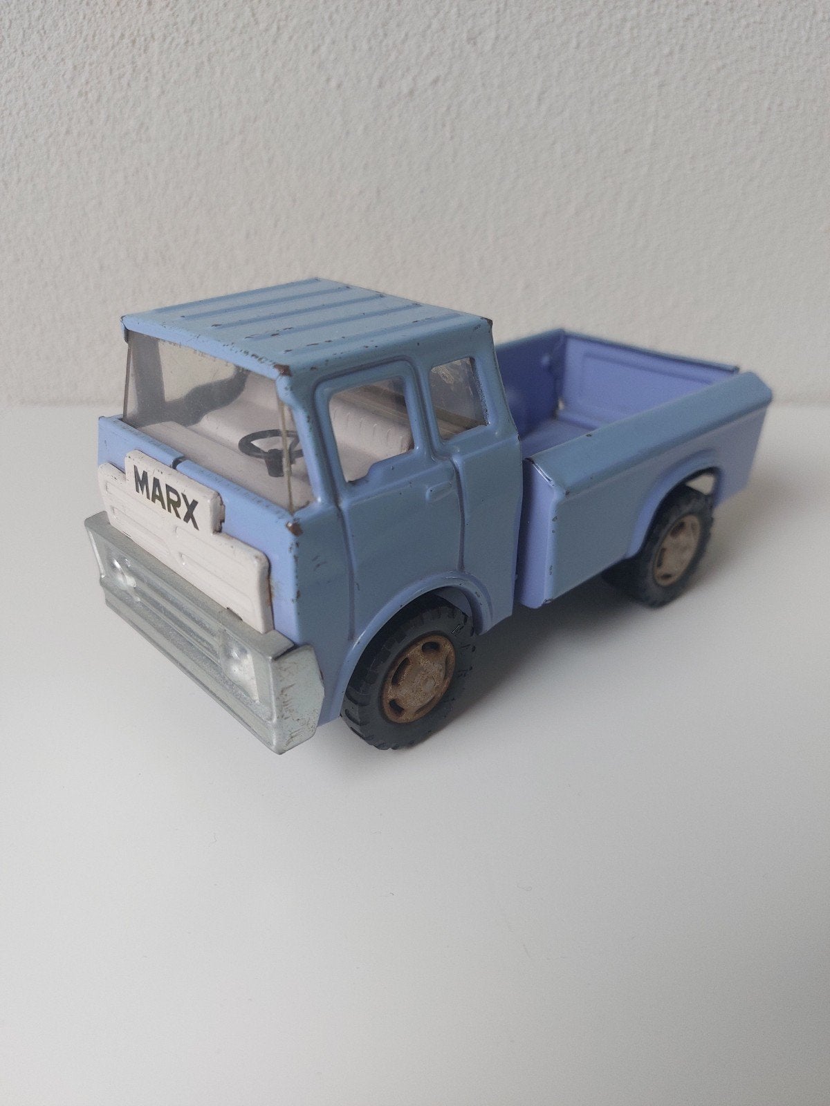 Vintage Marx speelgoed vrachtwagen - Blauw, Ophalen of Verzenden, Gebruikt