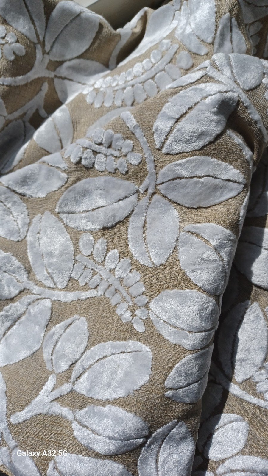 Designers Guild coupon 90x135cm op linnen ondergrond, Meerkleurig, Nieuw, Ophalen of Verzenden, 30 tot 120 cm
