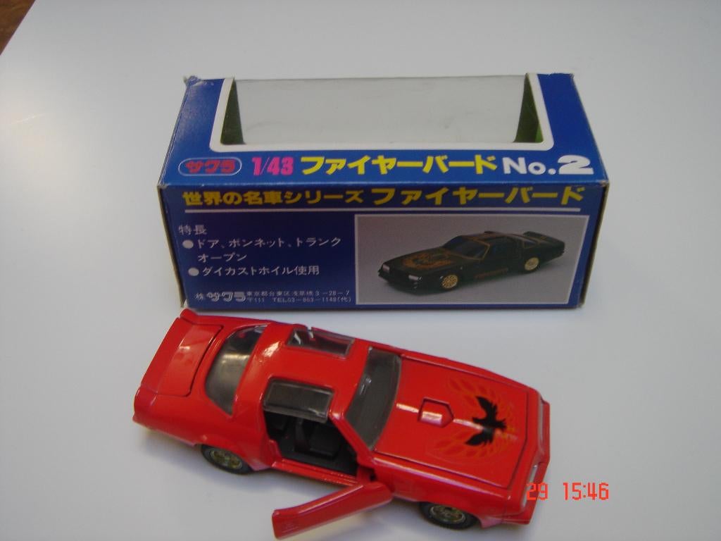 PONTIAC FIRE BIRD SAKURA NR. 2, Ophalen of Verzenden, Zo goed als nieuw, Auto, Overige merken