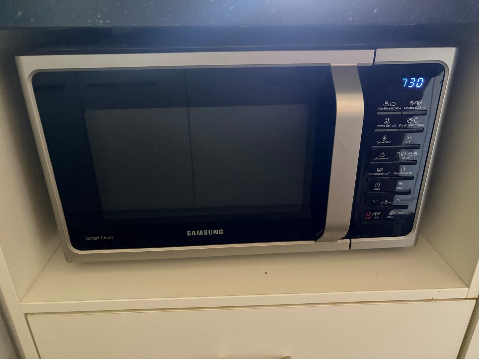Samsung magnetron/combi- Werkt, met kleine gebreken, Ophalen, Combimagnetron, Gebruikt, 60 cm of meer
