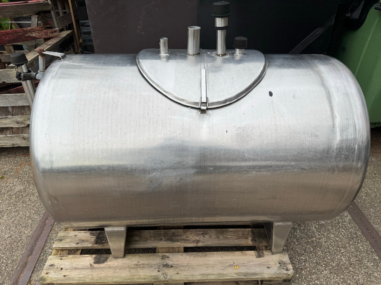 RVS tank 500 liter met tri-clamp en mangat, Zakelijke goederen, Ophalen