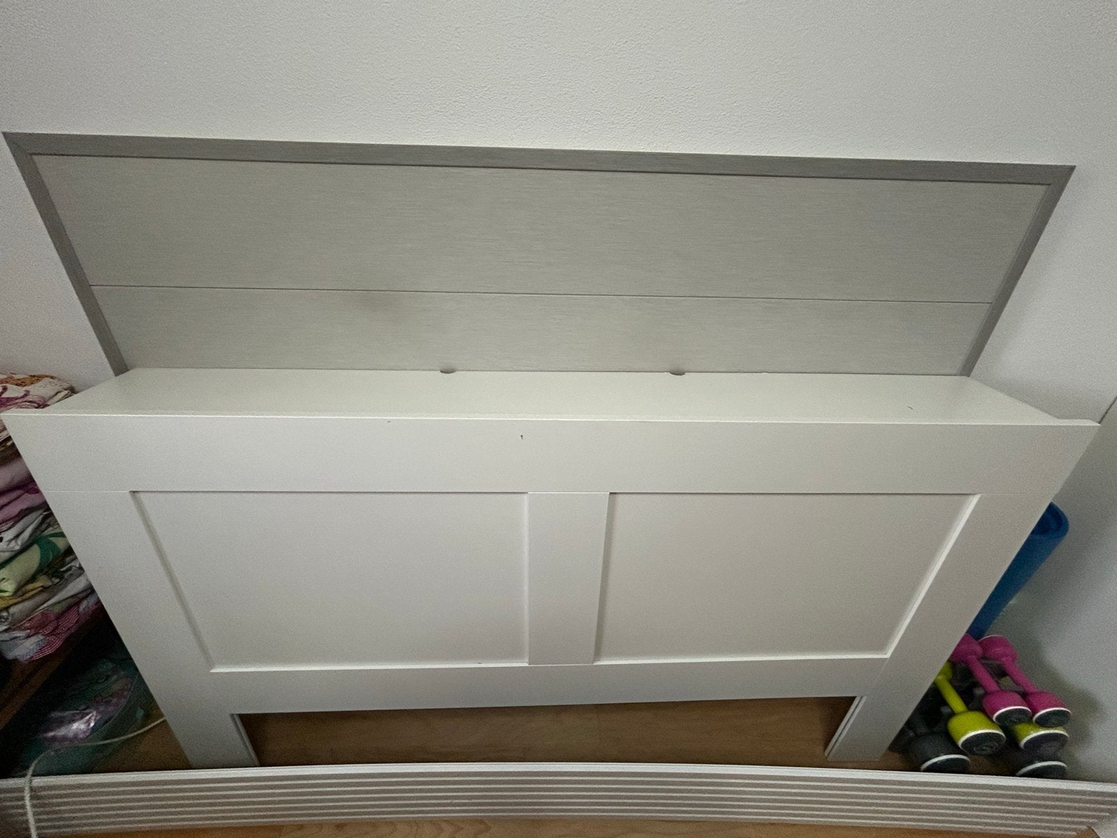 IKEA Brimnes Hoofdbord met opbergruimte, wit, 180 cm, Ophalen, Wit, Tweepersoons, 180 cm