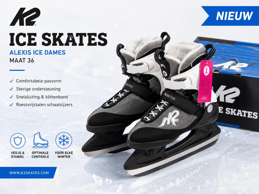 K2 Alexis Ice Schaatsen – Maat 36 – NIEUW in doos!, Nieuw, IJshockeyschaatsen, Ophalen, Overige merken