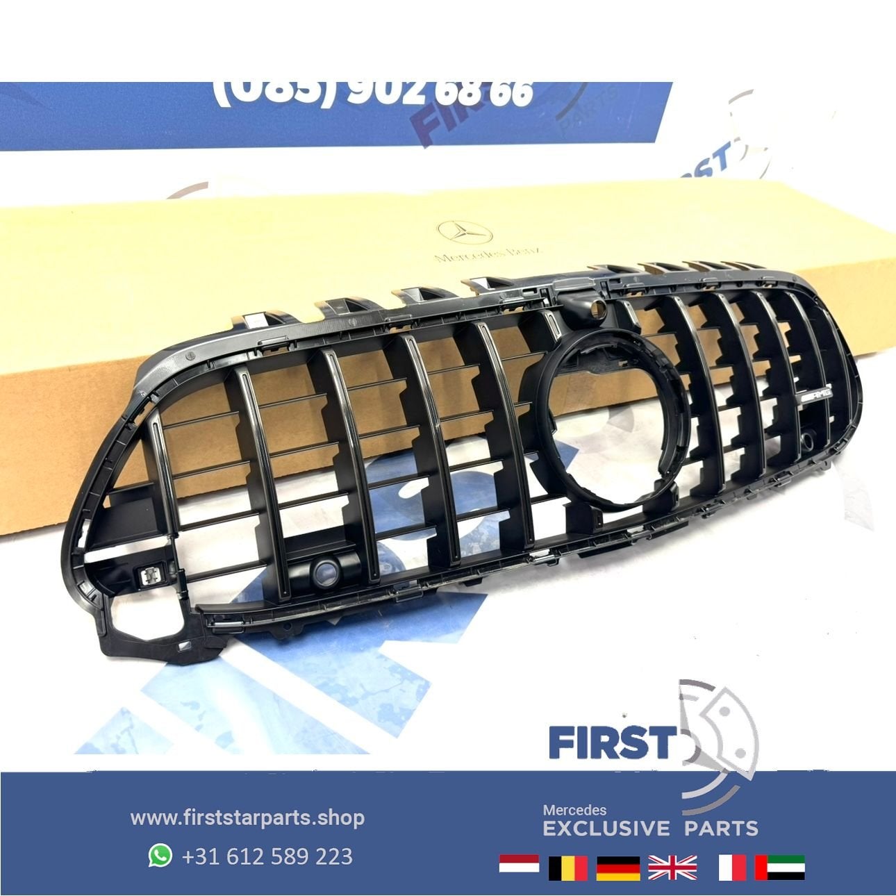 W177 A45 AMG PANAMERICANA GT GRIL ZWART ORIGINEEL Mercedes A, Gebruikt, -, Ophalen of Verzenden, -