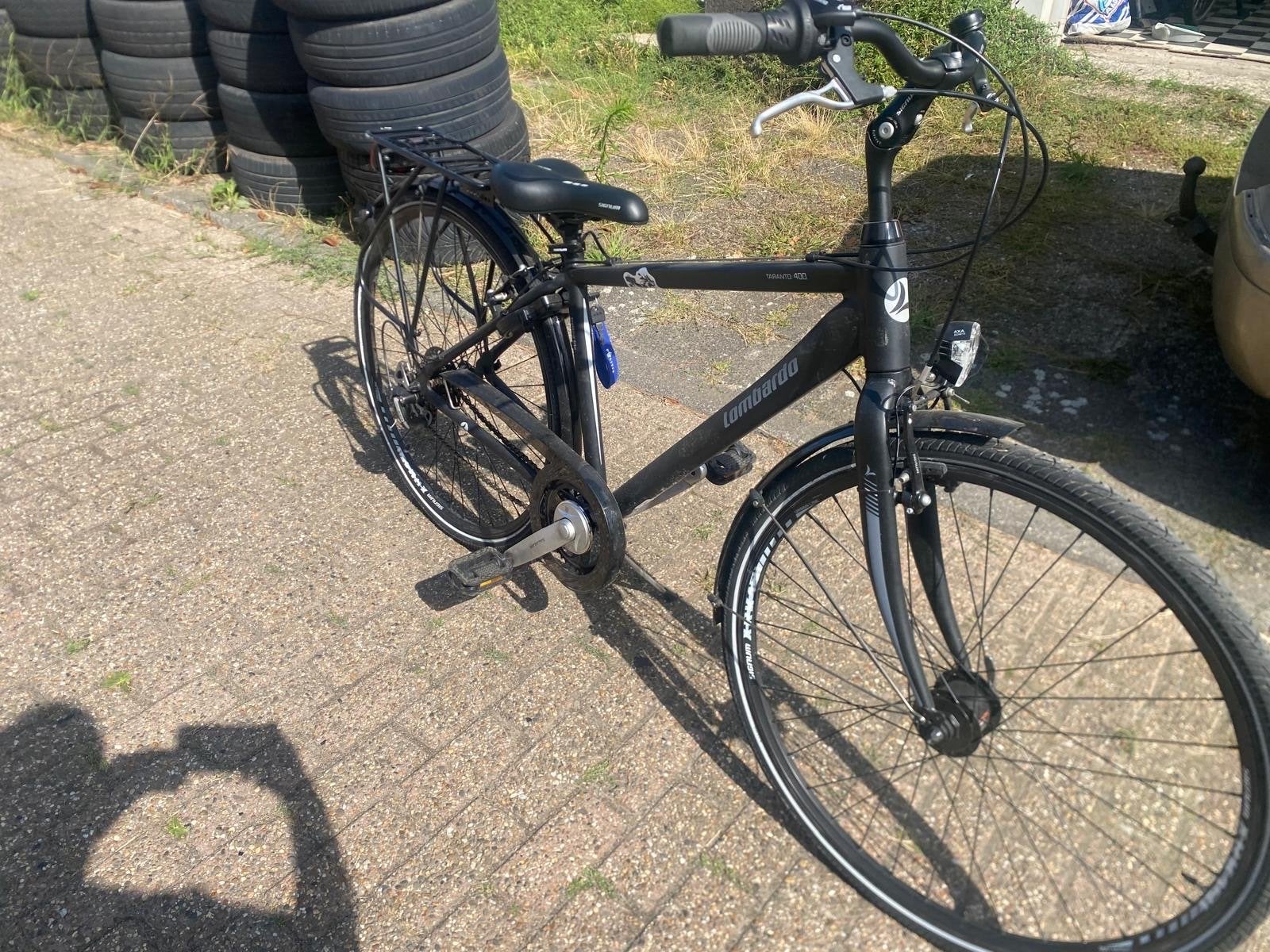 Lombardo Taranto 400 Herenfiets - Zo goed als nieuw, Velgrem, Versnellingen, Zo goed als nieuw, 53 tot 57 cm