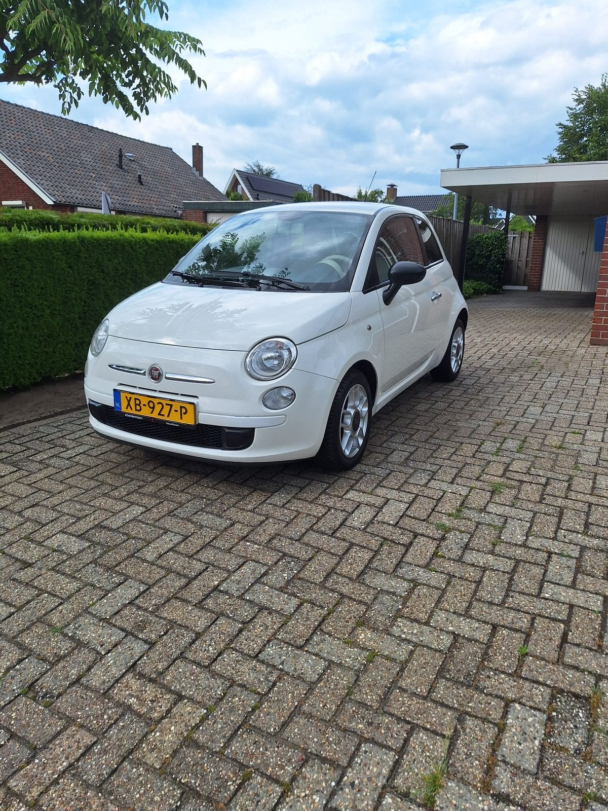 Fiat 500 1.2 naked 2008 Wit, Voorwielaandrijving, 1242 cc, 4 cilinders, 840 kg
