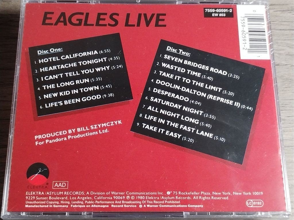 Eagles – Eagles Live [2 CD] NIEUW, Ophalen of Verzenden, Gebruikt, Poprock