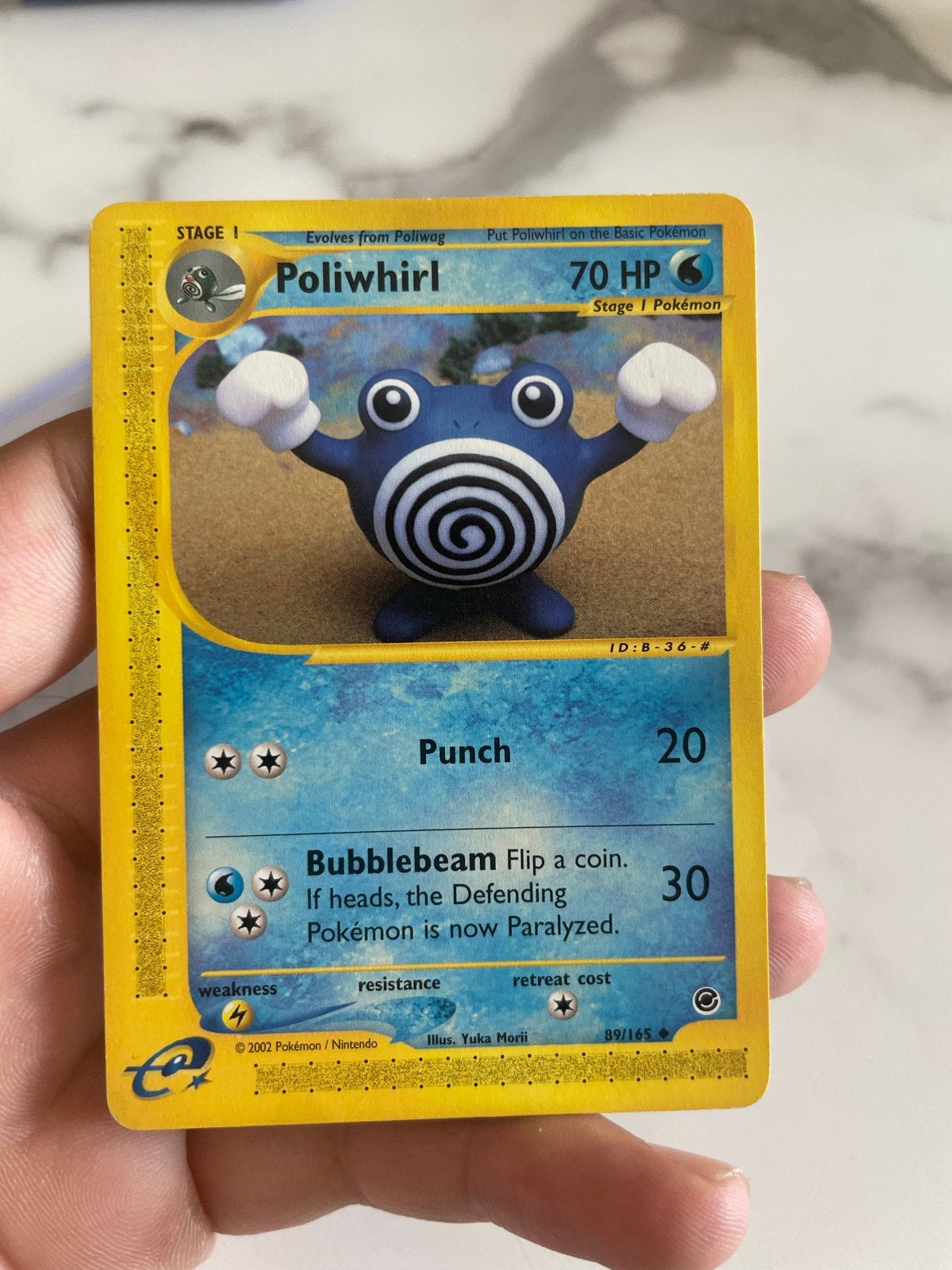 Poliwhirl Pokémon Kaart - Zo goed als nieuw, Ophalen of Verzenden, Zo goed als nieuw, Losse kaart