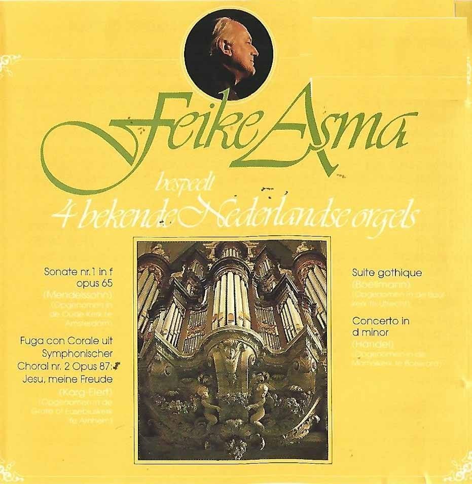 OrgelCD: Feike Asma - Bespeelt bekender Nederlandse orgels, Ophalen of Verzenden, Zo goed als nieuw, Instrumentaal, Orgel
