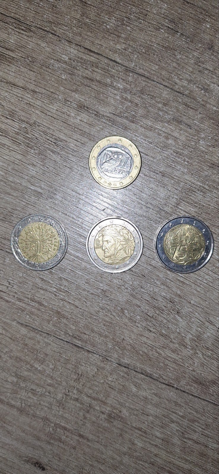 Te koop zeldzame 2 euro munten en 1 euro munt, Ophalen, Losse munt