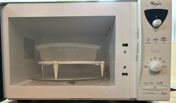 magnetron Whirlpool easytronic wit, Witgoed en Apparatuur, Magnetrons, Ophalen, Gebruikt, Magnetron, Draaiplateau
