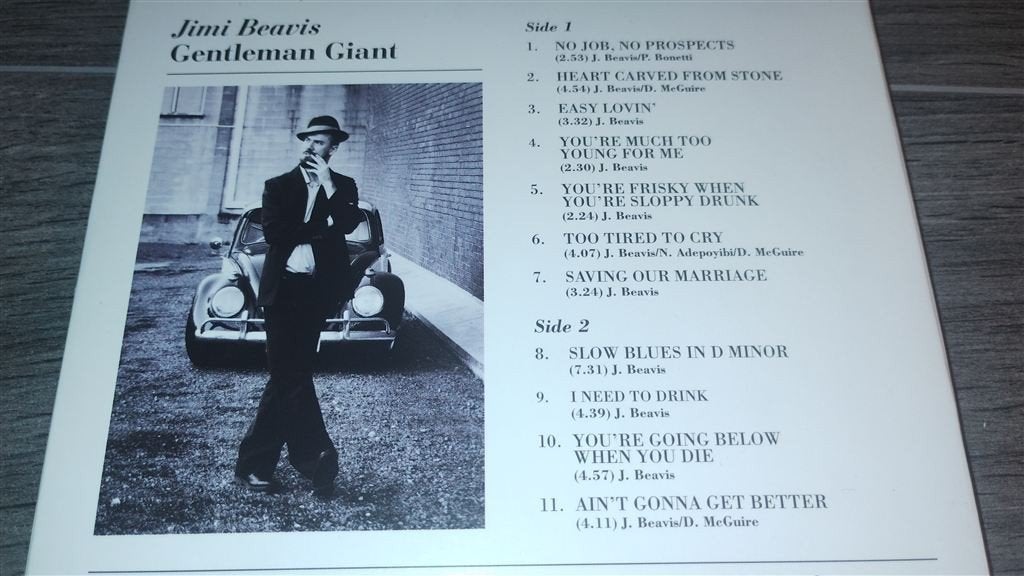 Jimi Beavis ‎- Gentleman Giant, Cd's en Dvd's, Ophalen of Verzenden, Zo goed als nieuw, Jazz