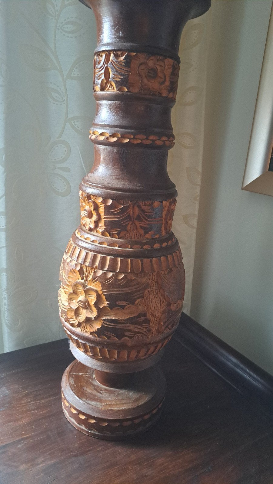 grote houten vaas, Ophalen, Gebruikt