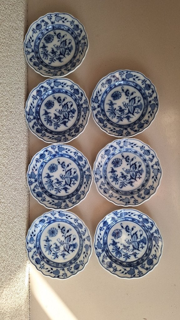 Meissen porseleinen bordjes Blue Onion-Zwiebelmuster Ø13 cm, Antiek en Kunst, Antiek | Porselein, Ophalen of Verzenden