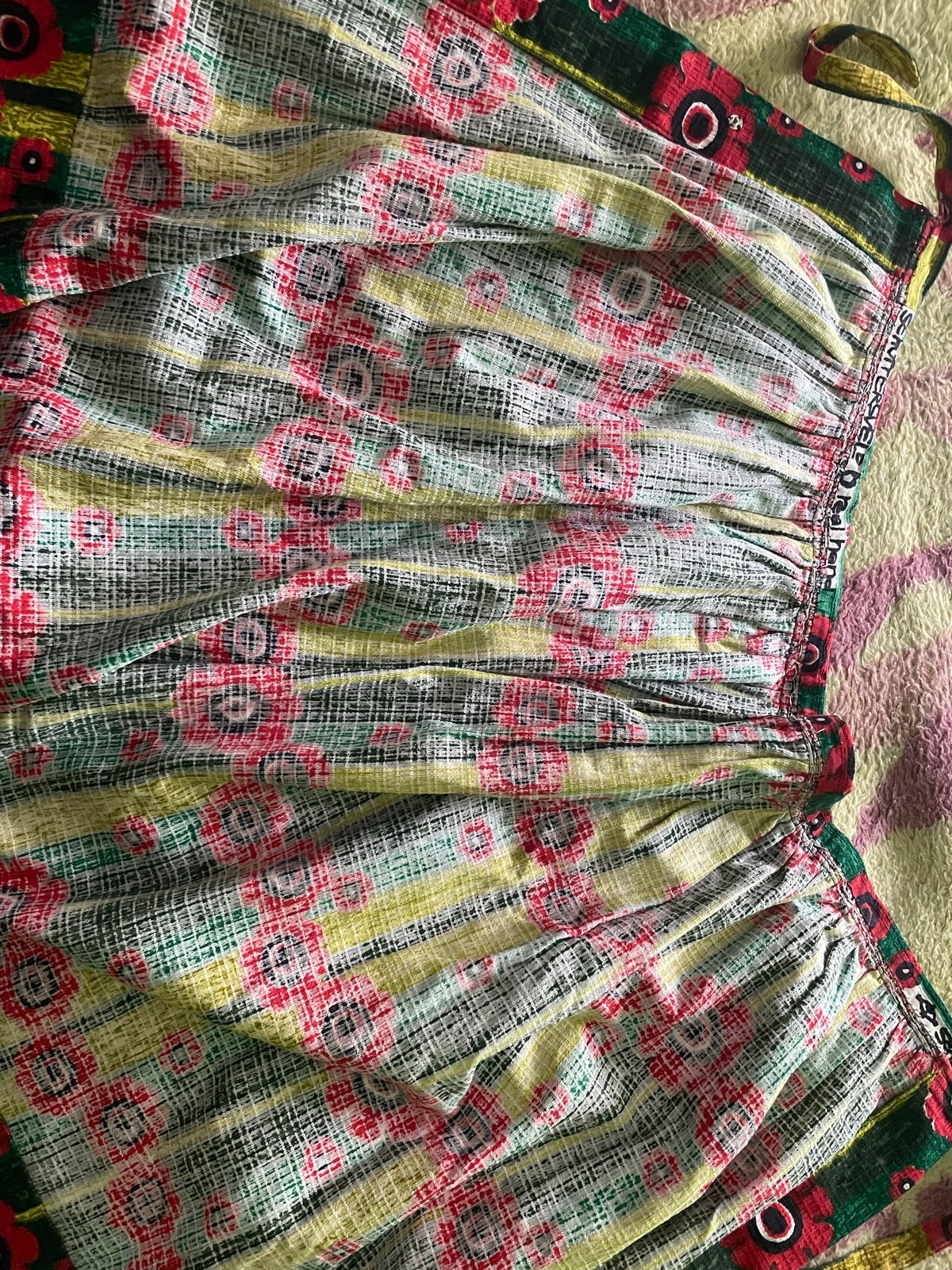 Vintage Schuttersveld Real Hand Batik Rok - Maat M, Maat 38/40 (M), Ophalen of Verzenden, Zo goed als nieuw, Onder de knie