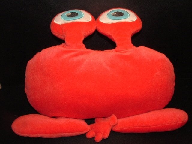 IKEA ALIEN FANTASIEFIGUUR BLIMP FIGUR VELOURS ROOD MET, Ophalen of Verzenden, Nieuw, Overige typen