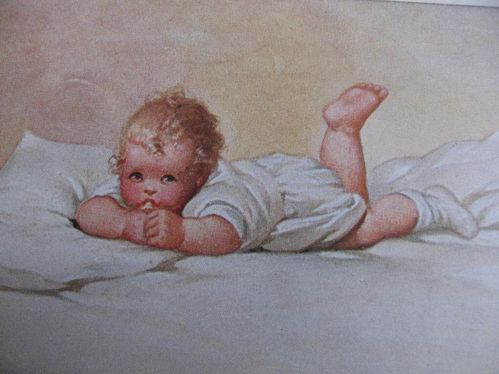 Oude Kaart / Fialkowska - Meisje met Fopspeen, Verzenden, 1920 tot 1940, Ongelopen, Kinderen