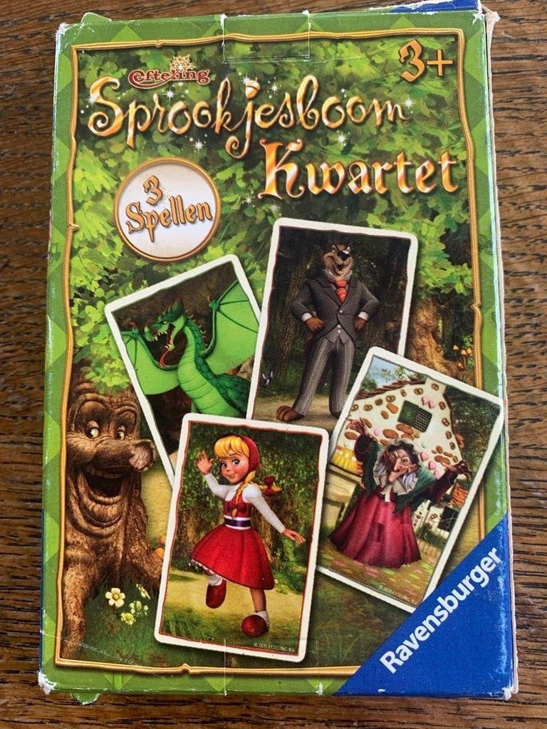 Sprookjesboom Kwartet - Efteling / Ravensburger, Hobby en Vrije tijd, Gezelschapsspellen | Kaartspellen, Zo goed als nieuw, Een of twee spelers